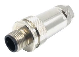 MPM12-SC24-P3AC - Sensor Connector, M12, Male, 3 Positions, Crimp Pin, Straight Cable Mount - MULTICOMP PRO