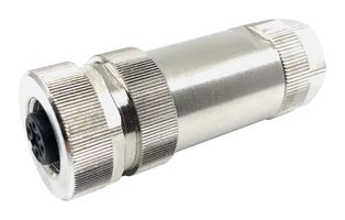 MPM12-SC24-S4AC - Sensor Connector, M12, Female, 4 Positions, Crimp Socket, Straight Cable Mount - MULTICOMP PRO