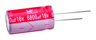 860020272001 - Electrolytic Capacitor, 22 µF, 10 V, ± 20%, Radial Leaded, 2000 hours @ 105°C, Polar - WURTH ELEKTRONIK