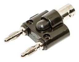 BU-P1269. - Connector Adapter, Banana - 4mm, 2 Ways, Plug, BNC Coaxial, 1 Ways, Jack - MUELLER ELECTRIC