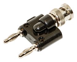 BU-P1270. - Connector Adapter, Banana - 4mm, 2 Ways, Plug, BNC Coaxial, 1 Ways, Plug - MUELLER ELECTRIC
