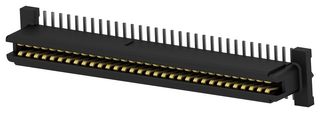 120521-1 - Mezzanine Connector, 0, Receptacle, 1 mm, 2 Rows, 64 Contacts, Surface Mount, Phosphor Bronze - AMP - TE CONNECTIVITY