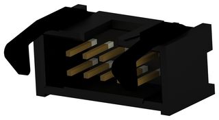 1761608-3 - Pin Header, Wire-to-Board, 2.54 mm, 2 Rows, 10 Contacts, Through Hole Straight, AMP-LATCH - AMP - TE CONNECTIVITY