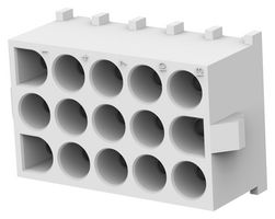 350830-1 - Pin Header, Wire-to-Board, 6.35 mm, 3 Rows, 15 Contacts, Through Hole Straight - AMP - TE CONNECTIVITY