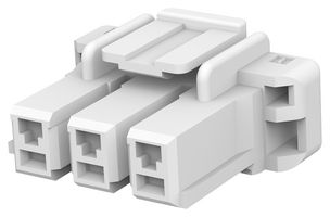 1376389-1 - Connector Housing, Power Key 5.0, Plug, 3 Ways, 5 mm - AMP - TE CONNECTIVITY