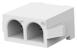 641964-1 - Pin Header, Wire-to-Board, 6.35 mm, 1 Rows, 2 Contacts, Through Hole Straight - AMP - TE CONNECTIVITY