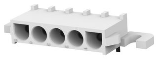 643232-1 - Pin Header, Wire-to-Board, 6.35 mm, 1 Rows, 5 Contacts, Through Hole Right Angle - AMP - TE CONNECTIVITY