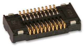 51338-2474 - Mezzanine Connector, Receptacle, 0.4 mm, 2 Rows, 24 Contacts, Surface Mount, Phosphor Bronze - MOLEX