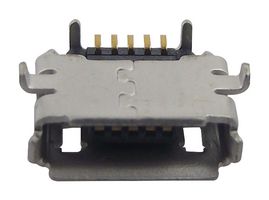47589-1001 - USB Connector, Micro USB Type AB, USB 2.0, Receptacle, 5 Ways, Surface Mount, Right Angle - MOLEX