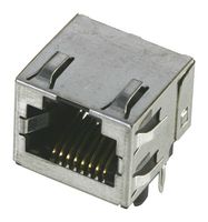 43860-0006 - Modular Connector, Modular Jack, 1 x 1 (Port), 6P4C, Cat3, Through Hole Mount - MOLEX