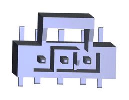 105431-1103 - Pin Header, Power, 2.5 mm, 1 Rows, 3 Contacts, Surface Mount Straight, Nano-Fit 105431 - MOLEX