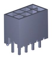 206832-0801 - Pin Header, Power, 3 mm, 2 Rows, 8 Contacts, Through Hole Straight, Micro-Fit+ 206832 - MOLEX