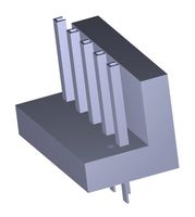 207478-1005 - Pin Header, Power, 3.96 mm, 1 Rows, 5 Contacts, Through Hole Straight, L1NK 396 207478 - MOLEX