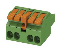 LPC 6/ 2-STL2-7,62 - Pluggable Terminal Block, 7.62 mm, 2 Ways, 18AWG to 8AWG, 6 mm², Push In, 41 A - PHOENIX CONTACT