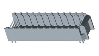 73643-1200 - Connector, HDM 73643, 144 Contacts, 2 mm, Header, Through Hole, 6 Rows - MOLEX