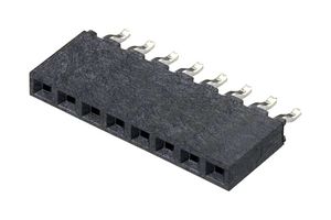 M20-7910842R - PCB Receptacle, Board-to-Board, 2.54 mm, 1 Rows, 8 Contacts, Surface Mount, M20 - HARWIN