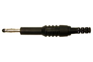 FCR6381B - Banana Test Connector, Plug, Cable Mount, 10 A, 1 kV, Nickel Plated Contacts, Black - CLIFF ELECTRONIC COMPONENTS
