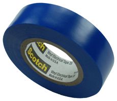 35 BLUE (1/2"X20FT) - Electrical Insulation Tape, PVC (Polyvinyl Chloride), Blue, 12.7 mm x 6.1 m - 3M