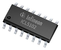 ICL5102XUMA2 - LED DRIVER, HALF BRIDGE, 1.3MHZ, SOIC-16 - INFINEON