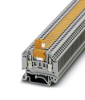 MTK - DIN Rail Mount Terminal Block, Knife Disconnect, 2 Ways, 24 AWG, 12 AWG, 2.5 mm², Screw, 16 A - PHOENIX CONTACT