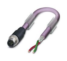 SAC-2P-M12MSB/ 5,0-910 - Sensor Cable, 2P, M12 Plug, Free End, 2 Positions, 5 m, 16.4 ft, PROFIBUS - PHOENIX CONTACT
