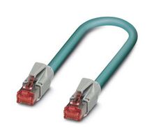 VS-IP20-IP20-94F-LI/2,0 - Ethernet Cable, 8P, Cat6, RJ45 Plug to RJ45 Plug, Blue, 2 m, 6.6 ft - PHOENIX CONTACT