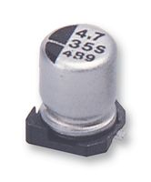 EEE1AA470WAR - SMD Aluminium Electrolytic Capacitor, Radial Can - SMD, 47 µF, 10 V, 1000 hours @ 85°C, Polar - PANASONIC