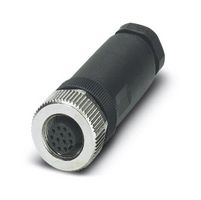 SACC-M12FS-12SOL-PG 9-M - Sensor Connector, M12, Solder Socket, Straight Cable Mount - PHOENIX CONTACT