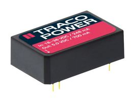 TRI 3-0513 - Isolated Through Hole DC/DC Converter, ITE, 2:1, 3.5 W, 1 Output, 15 V, 235 mA - TRACO POWER