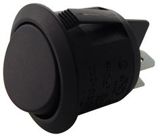 MP-R13-244C-02 - Rocker Switch, On-On, DPDT, Non Illuminated, Panel Mount, Black, R13 - MULTICOMP PRO