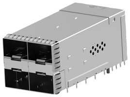 2343522-5 - I/O Connector, 20 Contacts, Receptacle, zSFP+, Press Fit, PCB Mount - TE CONNECTIVITY