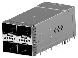 3-2343522-3 - I/O Connector, 20 Contacts, Receptacle, zSFP+, Press Fit, PCB Mount - TE CONNECTIVITY