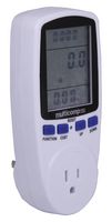 MP001188 - Plug-In Power Meter, 230VAC, 16A, 3680W, US Plug - MULTICOMP PRO