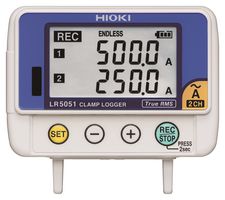 LR5051 - Data Logger, 2 Chanel, Load & Leakage Current, 0.5 A to 1 kA AC, 60000 Data, Battery Operation - HIOKI