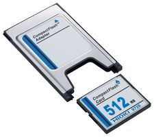 9728 - Compact Flash Card, 512 MB Capacity, PC Card/PCMCIA Adapter Bundled, for Memory Recorder - HIOKI