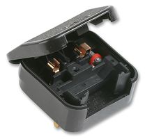 PL00231 - Mains Converter Plug, Euro Plug, BS1363 System Format, 5 A, 3 A, Black - POWERCONNECTIONS