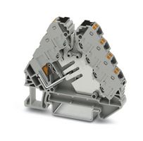 PTRVB 4-FI /GY - DIN Rail Mount Terminal Block, Potential Distributor, 13 Ways, 26 AWG, 14 AWG, 1.5 mm², Push In - PHOENIX CONTACT