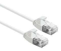 21.15.0982 - Ethernet Cable, Cat6a, RJ45 Plug to RJ45 Plug, UTP (Unshielded Twisted Pair), White, 2 m, 6.6 ft - ROLINE