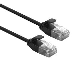 21.15.3957 - Ethernet Cable, Cat6a, RJ45 Plug to RJ45 Plug, UTP (Unshielded Twisted Pair), Black, 5 m, 16.4 ft - ROLINE