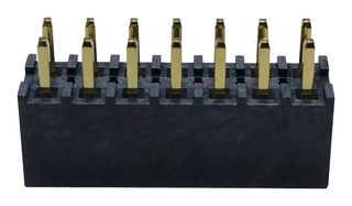 MP001727 - Pin Header, Board-to-Board, 2.54 mm, 2 Rows, 14 Contacts, Through Hole, MP B2B 2.54MM - MULTICOMP PRO