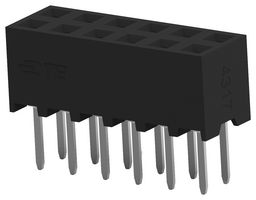 1-2314820-2 - PCB Receptacle, Board-to-Board, 2 mm, 2 Rows, 12 Contacts, Through Hole Mount, AMPMODU 2mm - TE CONNECTIVITY