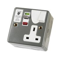RCD04MPVN - Switch, Passive, 1 Gang, 230 V, 13 A, 30 mA, 40 ms, UK, Valiance+ - TIMEGUARD