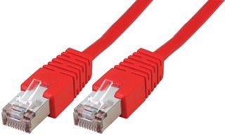 PSG91664 - Ethernet Cable, STP, Cat5e, RJ45 Plug to RJ45 Plug, Red, 0.5 m, 19.7 " - PRO SIGNAL