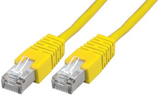 PSG91686 - Ethernet Cable, STP, Cat5e, RJ45 Plug to RJ45 Plug, Yellow, 5 m, 16.4 ft - PRO SIGNAL