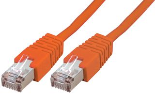 PSG91693 - Ethernet Cable, STP, Cat5e, RJ45 Plug to RJ45 Plug, Orange, 2 m, 6.6 ft - PRO SIGNAL