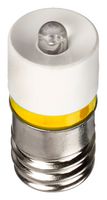 E10SY12A - LED Replacement Lamp, E10 / MES, Yellow, 630 mcd - APEM
