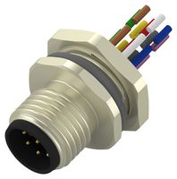 T4171220008-001 - Sensor Cable, M12 Plug, Free End, 8 Positions, 200 mm, 7.9 " - TE CONNECTIVITY