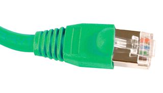 1962-0.5G - Ethernet Cable, Cat5e, RJ45 Plug to RJ45 Plug, STP (Shielded Twisted Pair), Green, 500 mm, 19.7 " - VIDEK