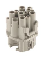 09155123102 - Heavy Duty Connector, Han F+B, Insert, 8+PE Contacts, Receptacle - HARTING
