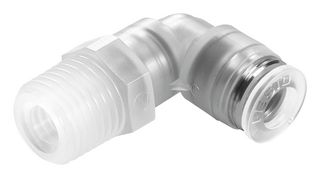 NPQP-L-R14-Q8-FD-P10 - Pneumatic Fitting, Push-In L-Fitting, R1/4, 10 bar, 8 mm, PP (Polypropylene), NPQP - FESTO